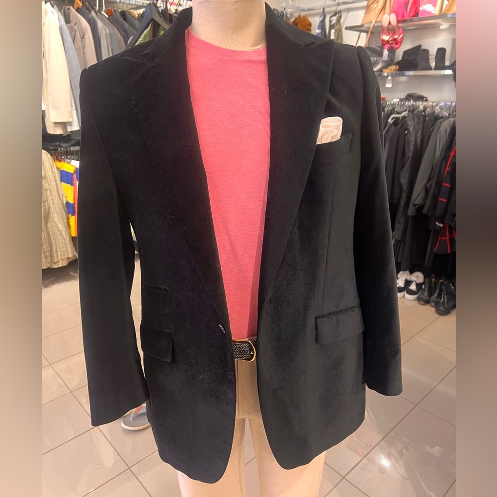 Black Men's Velvet Blazer - Christian audigier 42 R